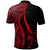 Fiji Polo Shirt Red Polynesian Tentacle Tribal Pattern Crest - Polynesian Pride