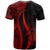 Niue Custom T Shirt Red Micronesian Tentacle Tribal Pattern - Polynesian Pride