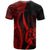 Tonga T Shirt Red Polynesian Tentacle Tribal Pattern - Polynesian Pride