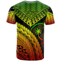 Chuuk T Shirt Reggae Polynesian Necklace and Lauhala - Polynesian Pride