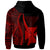 Wallis and Futuna Hoodie Red Tentacle Tribal Pattern - Polynesian Pride