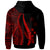 Kosrae Zip up Hoodie Red Tentacle Tribal Pattern - Polynesian Pride