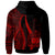 Samoa Hoodie Red Tentacle Tribal Pattern - Polynesian Pride