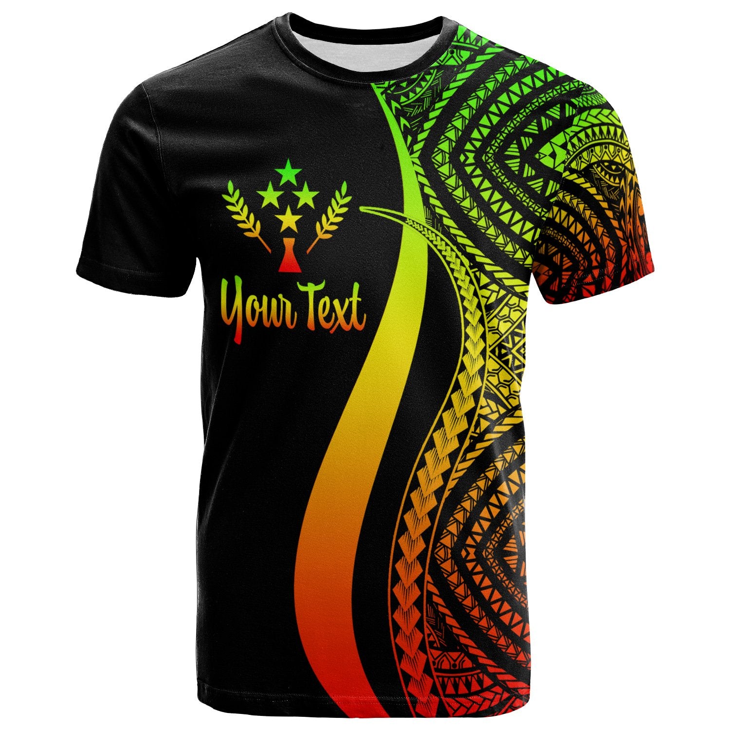 Kosrae Custom T Shirt Reggae Micronesian Tentacle Tribal Pattern Unisex Reggae - Polynesian Pride