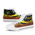 Niue Custom Personalised High Top Shoes Reggae - Polynesian Tentacle Tribal Pattern - Polynesian Pride