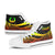 Pohnpei High Top Shoes Reggae - Polynesian Tentacle Tribal Pattern - Polynesian Pride