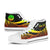 Tahiti Custom Personalised High Top Shoes Reggae - Polynesian Tentacle Tribal Pattern - Polynesian Pride