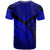 Kosrae Custom T Shirt Royal Blue Polynesian Necklace and Lauhala - Polynesian Pride