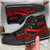 Tokelau High Top Shoes Red - Polynesian Tentacle Tribal Pattern Unisex Black - Polynesian Pride