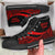 American Samoa High Top Shoes Red - Polynesian Tentacle Tribal Pattern Unisex Black - Polynesian Pride