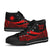 Marshall Islands High Top Shoes Red - Polynesian Tentacle Tribal Pattern - Polynesian Pride