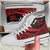 Marshall Islands High Top Shoes Red - Polynesian Tentacle Tribal Pattern - Polynesian Pride