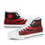 Northern Mariana Islands High Top Shoes Red - Polynesian Tentacle Tribal Pattern - Polynesian Pride