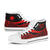 Marshall Islands High Top Shoes Red - Polynesian Tentacle Tribal Pattern - Polynesian Pride