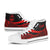 Guam High Top Shoes Red - Polynesian Tentacle Tribal Pattern - Polynesian Pride