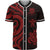 Tuvalu Baseball Shirt - Red Tentacle Turtle Unisex Red - Polynesian Pride