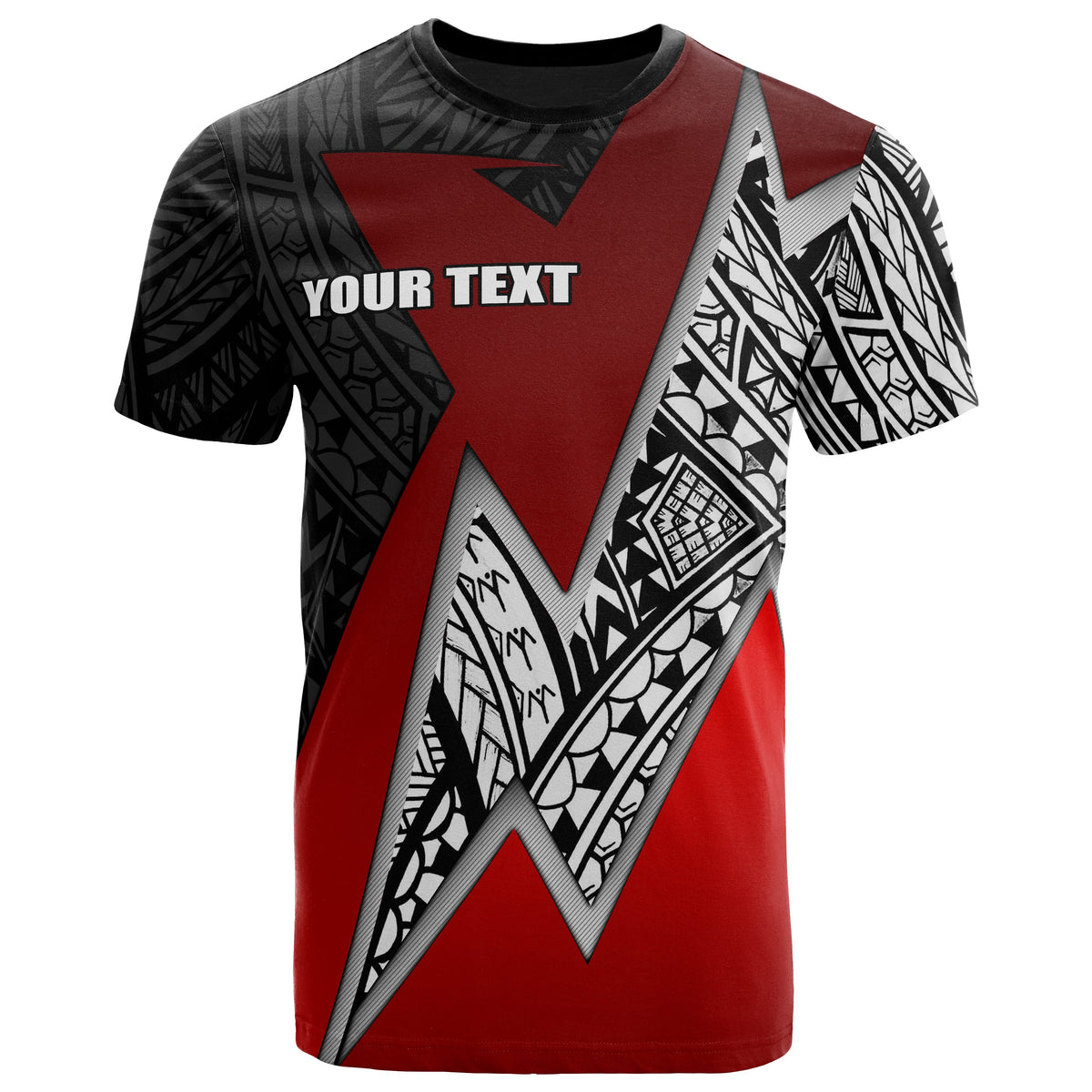 Federated States of Micronesia Custom T Shirt Red Lighting Piece Unisex RED - Polynesian Pride