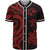 Tonga Baseball Shirt - Red Tentacle Turtle Unisex Red - Polynesian Pride