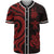 New Caledonia Baseball Shirt - Red Tentacle Turtle Unisex Red - Polynesian Pride