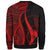 Yap Sweatshirt - Red Polynesian Tentacle Tribal Pattern - Polynesian Pride