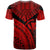 Hawaii Polynesian T Shirt Red Polynesian Necklace and Lauhala - Polynesian Pride