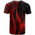 Federated States of Micronesia Custom T Shirt Red Micronesian Tentacle Tribal Pattern - Polynesian Pride