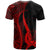 Pohnpei Custom T Shirt Red Micronesian Tentacle Tribal Pattern - Polynesian Pride