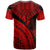 Pohnpei Custom T Shirt Red Polynesian Necklace and Lauhala - Polynesian Pride