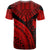 Yap T Shirt Red Polynesian Necklace and Lauhala - Polynesian Pride