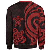 Tahiti Sweater - Red Tentacle Turtle - Polynesian Pride