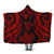 Tonga Hooded Blanket - Red Tentacle Turtle Hooded Blanket Red - Polynesian Pride