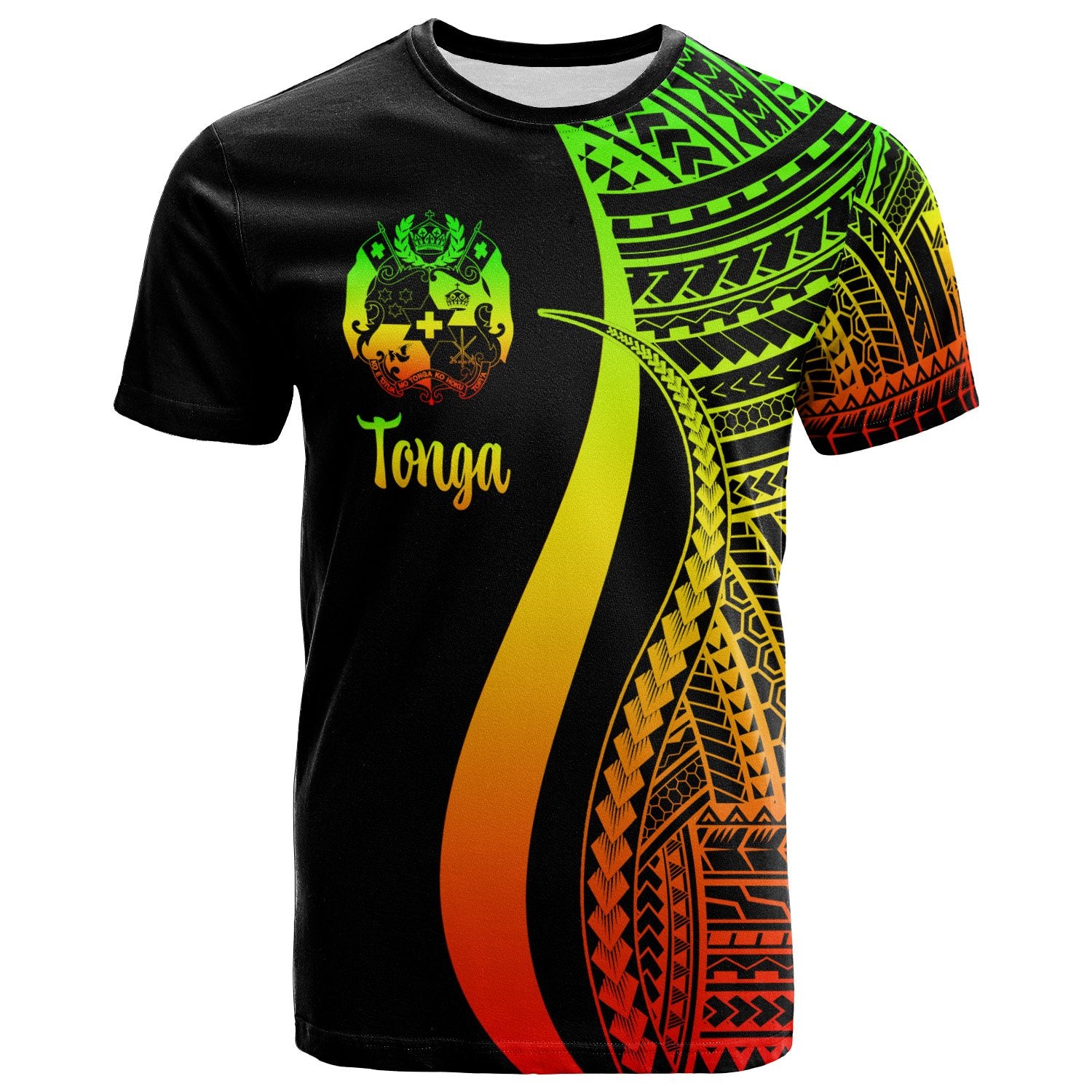 Tonga T Shirt Reggae Polynesian Tentacle Tribal Pattern Unisex Reggae - Polynesian Pride