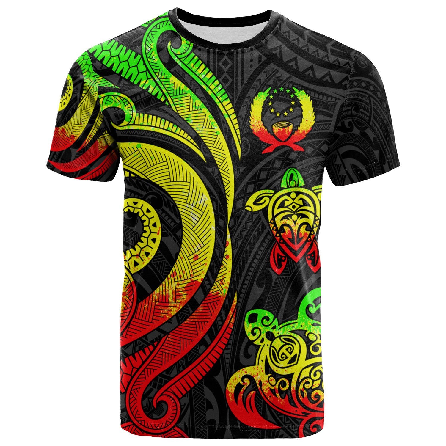 Pohnpei Polynesian T shirt Reggae Tentacle Turtle Unisex Reggae - Polynesian Pride