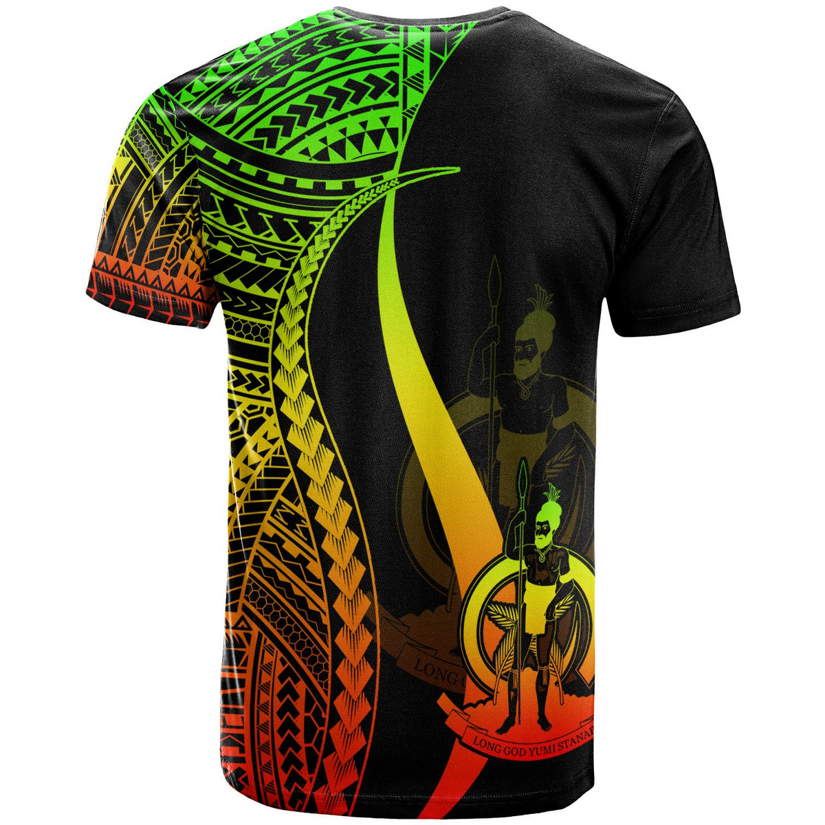 Vanuatu Custom T Shirt Reggae Micronesian Tentacle Tribal Pattern - Polynesian Pride