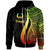 Pohnpei Zip up Hoodie Reggae Tentacle Tribal Pattern Unisex Reggae - Polynesian Pride