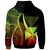 Wallis and Futuna Custom Zip up Hoodie Reggae Tentacle Tribal Pattern - Polynesian Pride