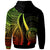 Palau Custom Zip up Hoodie Reggae Tentacle Tribal Pattern - Polynesian Pride