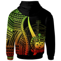 Samoa Custom Hoodie Reggae Tentacle Tribal Pattern - Polynesian Pride
