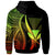 Hawaii Custom Zip up Hoodie Reggae Tentacle Tribal Pattern - Polynesian Pride