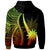 Nauru Custom Hoodie Reggae Tentacle Tribal Pattern - Polynesian Pride