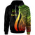 Fiji Custom Hoodie Reggae Tentacle Tribal Pattern Crest Unisex Reggae - Polynesian Pride