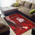 (Custom Personalised) New Caledonia Area Rug Nautilus Red Polynesian Hibiscus LT13 - Polynesian Pride