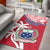 Samoa Area Rug Samoan Coat Of Arms With Coconut Red Style LT14 Red - Polynesian Pride