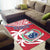 Samoa Area Rug Samoan Coat Of Arms With Coconut Red Style LT14 - Polynesian Pride