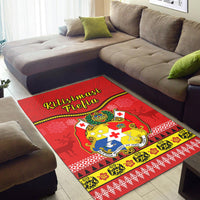Tonga Christmas Area Rug Tongan Ngatu Kilisimasi Fiefia LT14 - Polynesian Pride