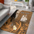 (Custom Personalised) New Caledonia Area Rug Nautilus Gold Polynesian Hibiscus LT13 Gold - Polynesian Pride