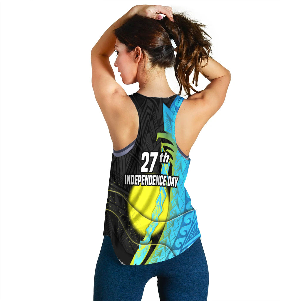 Palau Independence Day Women Racerback Tank Special Style LT16 - Polynesian Pride