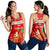 Hawaii Christmas Women Racerback Tank Santa Claus Surfing Simple Style - Red LT8 - Polynesian Pride