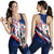 Hawaii King Flag Kanaka Map Polynesian Women's Racerback Tank - Won Style - AH Blue - Polynesian Pride