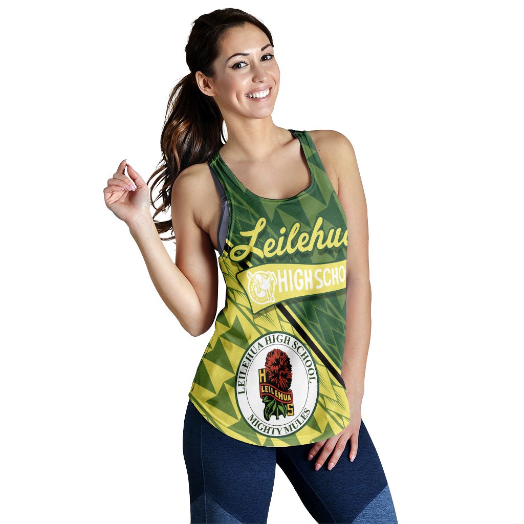Hawaii Women's Racerback Tank - Leilehua High Racerback Tank - Energetic - AH - Polynesian Pride